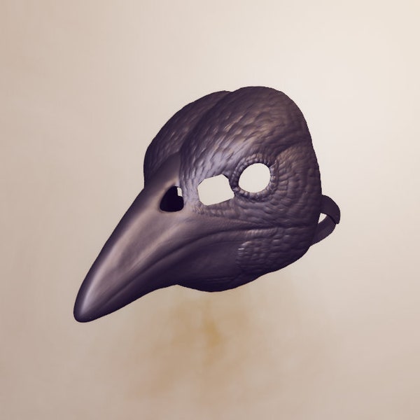 Grackle Mask .STL files for 3D printing