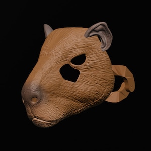 Capybara Mask .STL files for 3D printing