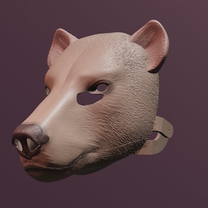 Bear Mask .STL files for 3D printing