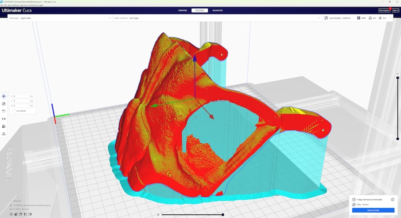 Burmese Python Skull Mask .STL Files for 3D Printing - Etsy