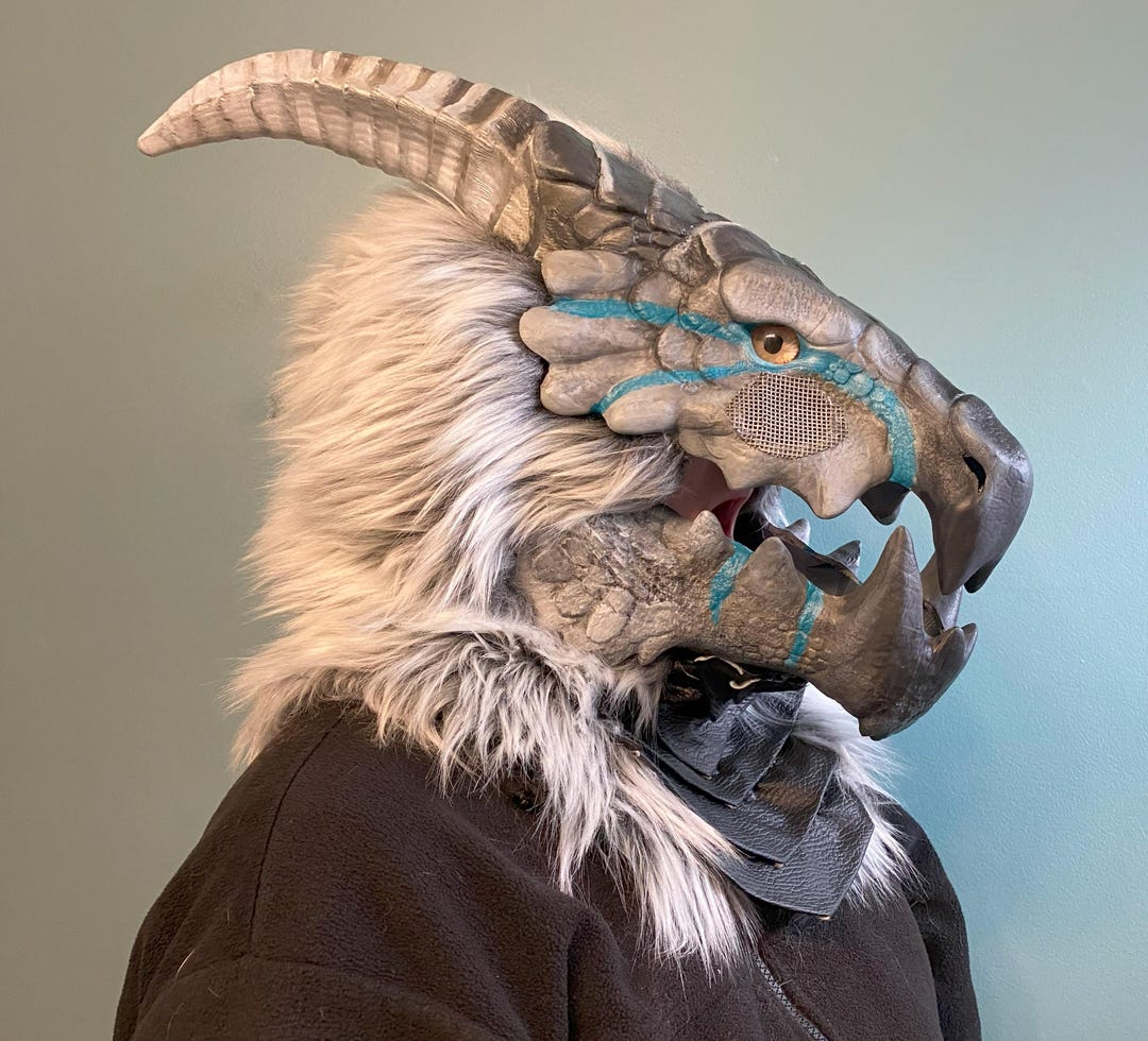 Stone Dragon Fursuit Head Etsy