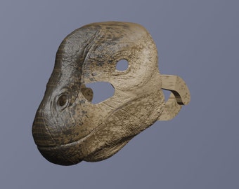 Argentinosaurus Mask .STL files for 3D printing