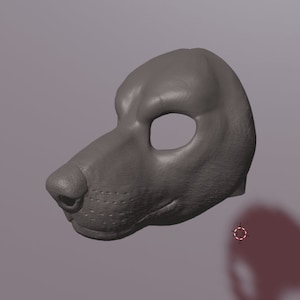 Toony Border Collie Mask .stl file per la stampa 3D