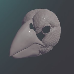 Ground Finch Mask .STL files for 3D printing