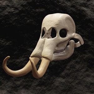Mammoth Skull Mask .STL files for 3D printing