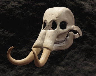 Mammoth Skull Mask .STL files for 3D printing