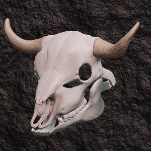 Bison Skull Mask .STL files for 3D printing