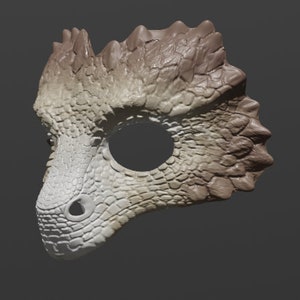 Lizard Larp Mask .STL files for 3D printing