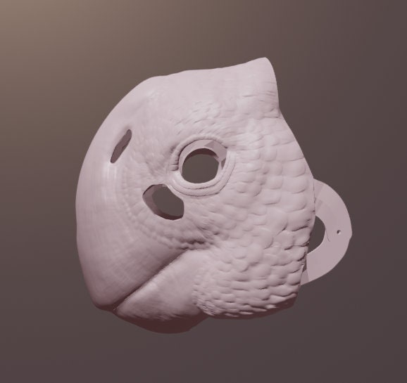 Cgtrader Raptor Mask Gigantoraptor Mask .stl Files for 3D Printing - Etsy