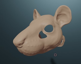 Hairless Rat Mask .STL files for 3D printing.