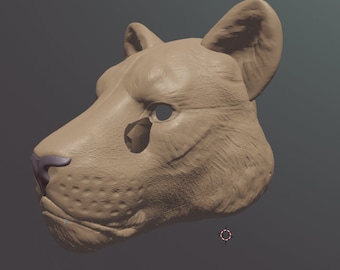 Lion Mask .STL files for 3D printing