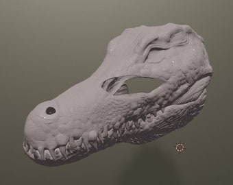 Crocodile Mask .STL files for 3D printing