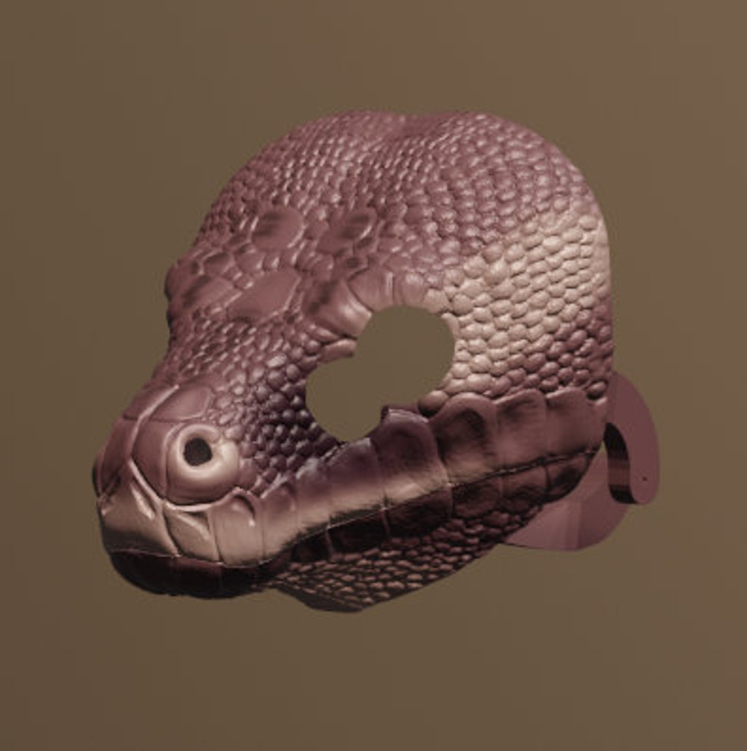 Rough Scaled Python Mask .STL Files for 3D Printing - Etsy