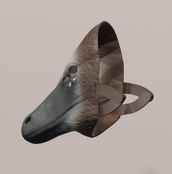 Halszkaraptor Mask .STL Files for 3D Printing - Etsy