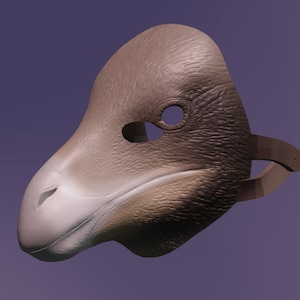 Ornithomimosaur Mask .STL files for 3D printing