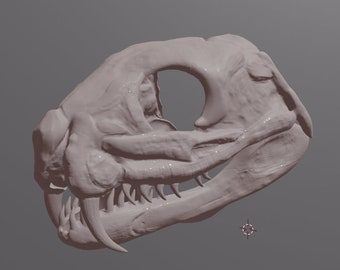 Venomous Snake Skull Mask .STL files for 3D printing