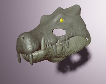 Kaprosuchus Maske. STL Dateien für 3D Druck