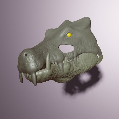 Dilophosaurus Skull Mask .stl Files for 3D Printing - Etsy