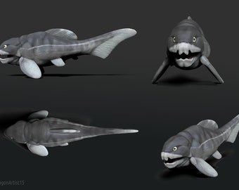 Dunkleosteus Statue .STL files for 3D printing