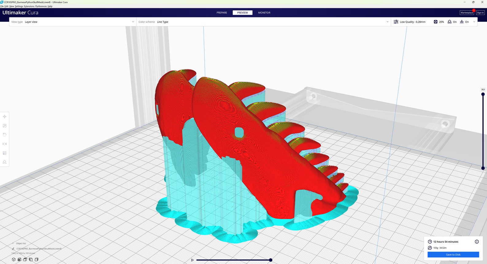 Burmese Python Skull Mask .STL Files for 3D Printing - Etsy