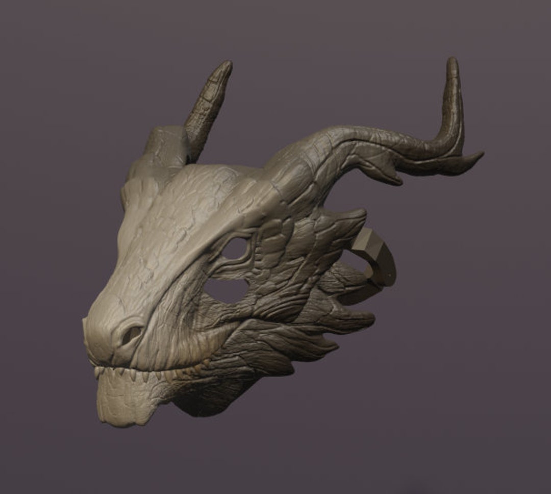 Forest Dragon Mask .STL Files for 3D Printing - Etsy