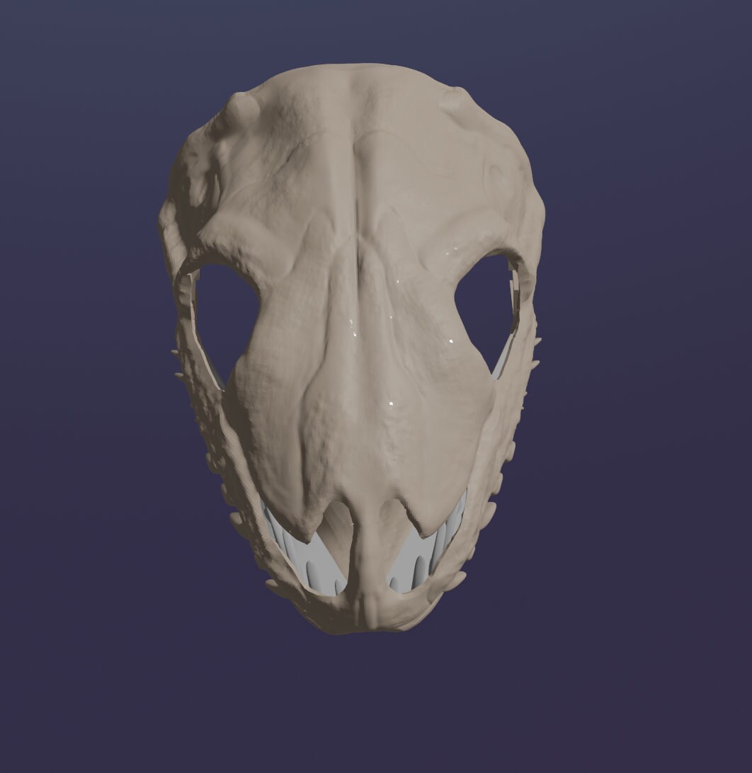 Ball Python Skull Mask .STL Files - Etsy