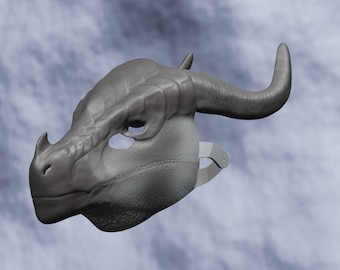 Armored Dragon Mask .STL files for 3D printing