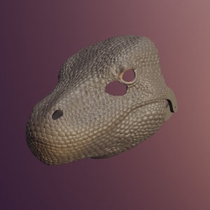 Komodo Dragon Mask .STL files for 3D printing