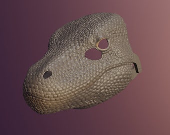 Komodo Drachen Maske . STL Dateien für 3D Druck
