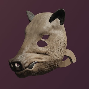 Boar Mask .STL files for 3D printing