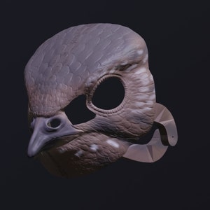 Nightjar Mask .STL files for 3D printing