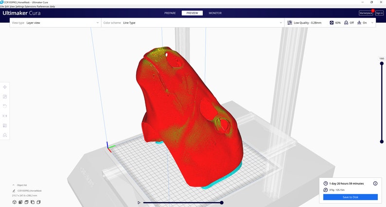 Masque de cheval . Fichiers STL pour limpression 3D image 6