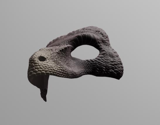 Scaley Dino Larp Mask .STL Files for 3D Printing - Etsy