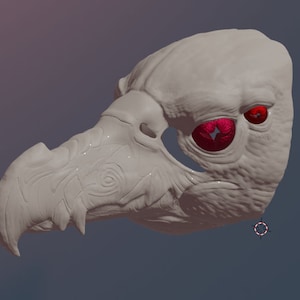 Fantasy Bird Mask .STL files for 3D printing.