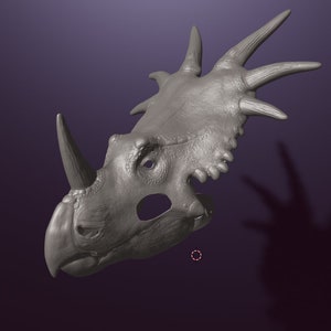 Styracosaurus mask .stl files for 3D printing