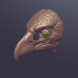 Haast Eagle mask .stl files for 3D printing