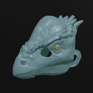 Pachycephalosaurus Maske V2. STL Dateien für 3D Druck