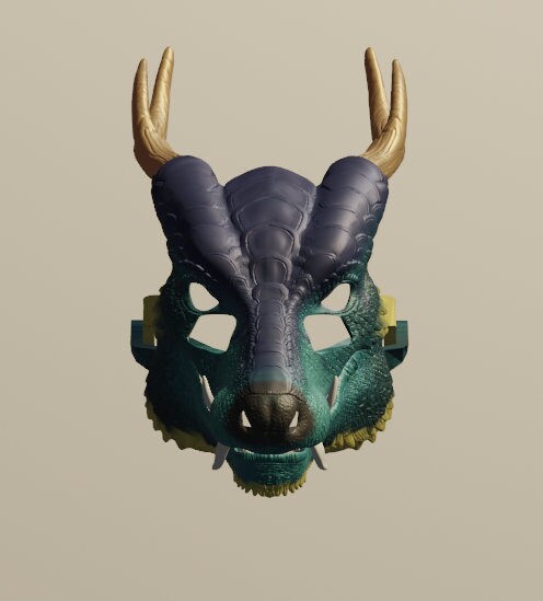 Eastern Dragon V2 Mask .STL Files for 3D Printing - Etsy