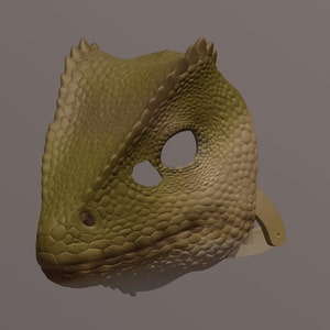Chameleon Forest Dragon Mask .STL files for 3D printing