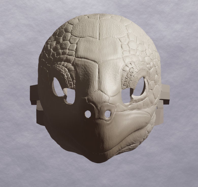 Spurred Tortoise Mask .STL Files for 3D Printing - Etsy