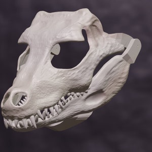 Masque de crâne de crocodile Fichiers .STL pour l’impression 3D