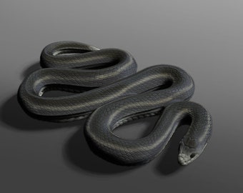 Garter Snake figurine STL file for 3D Printing