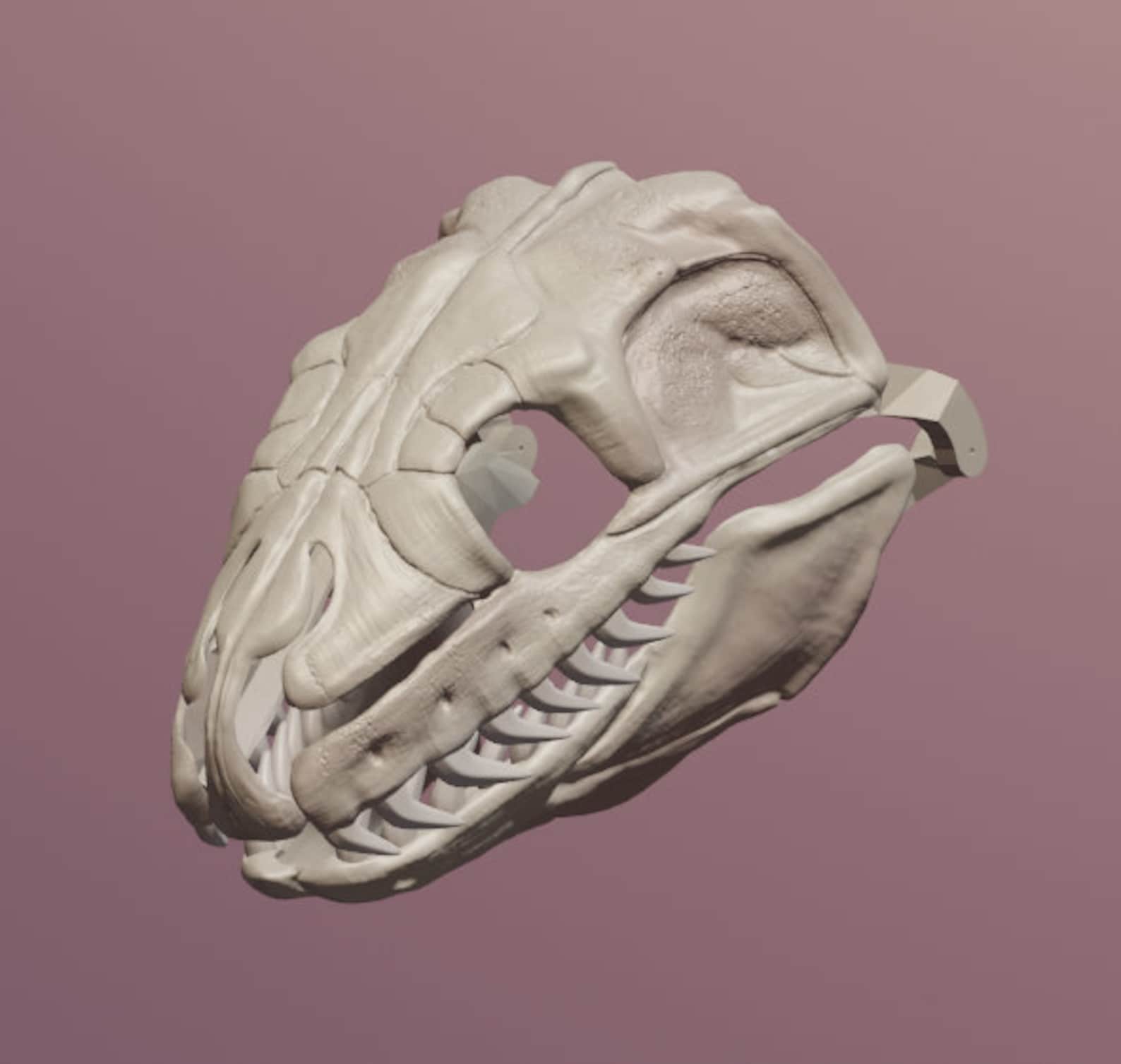Burmese Python Skull Mask .STL Files for 3D Printing - Etsy