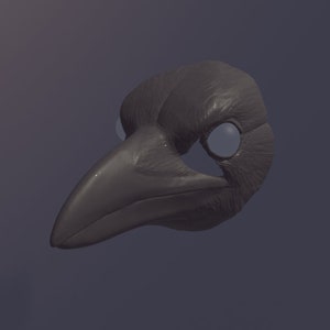 Crow Mask V2 .STL files for 3D printing