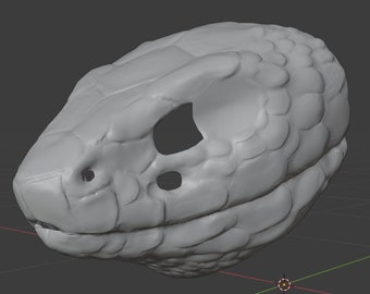 Lancehead Snake Mask .STL files for 3D printing