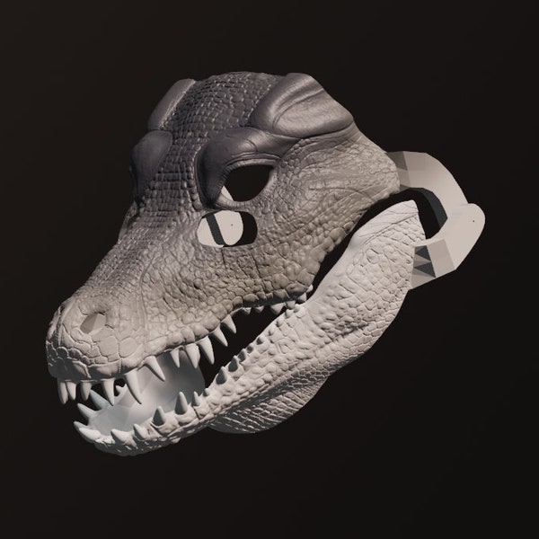 Zwerg Krokodil Maske .STL Dateien für den 3D Druck