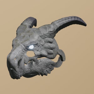 Rock Dragon Mask .STL files for 3D printing