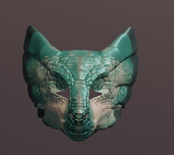Frilled Dragon Mask .STL Files for 3D Printing - Etsy