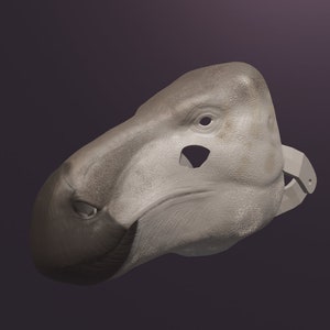 Iguanodon Mask .STL files for 3D printing