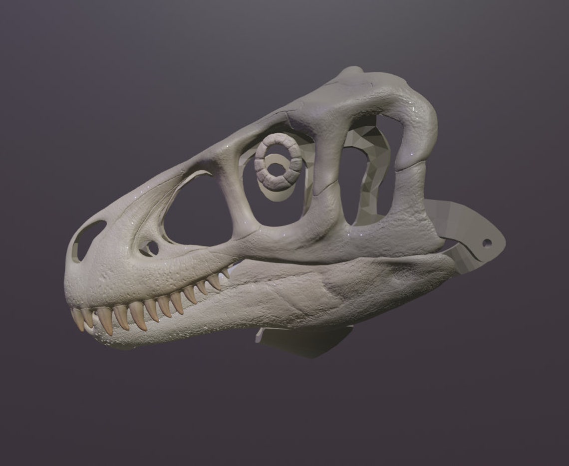 Utahraptor Skull Mask .STL Files for 3D Printing - Etsy
